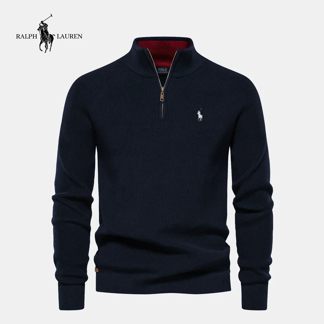 Half-Zip Wool Sweater